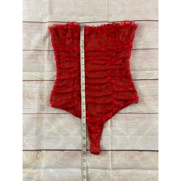 Marjorelle Revolve Women's Red Wyn Bodysuit One Piece - Small - Picture 7 of 15